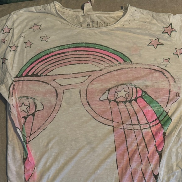Magnolia Pearl ADULT Tee with Pink and Green Graphic
